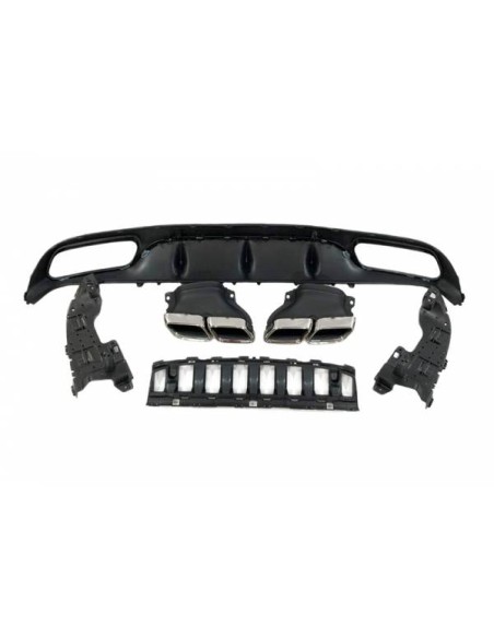 Difusor Trasero Mercedes W205 2014-2018 Coupe Look AMG C63 ABS