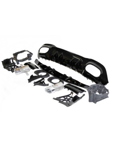 Difusor Trasero Mercedes V177 Look AMG A35 4 Puertas