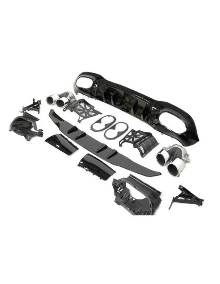 Difusor Trasero Mercedes V177 Look AMG A45 4 Puertas