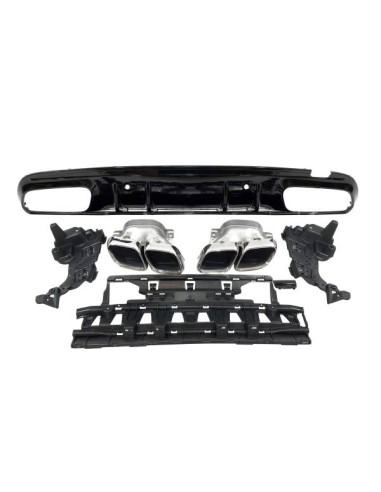 Difusor Trasero Mercedes W205 2019 4P / SW Look C63 ABS