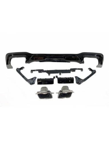 Difusor Trasero BMW F44 look M Performance Brillante Negro