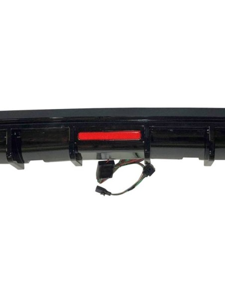 Difusor Trasero Volkswagen Golf 8 Look GTI Negro brillante