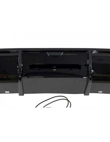 Difusor Trasero Volkswagen Golf 7 look TCR Negro Brillante