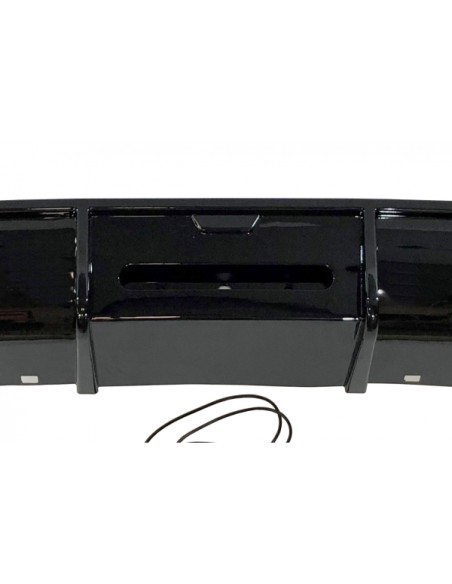 Difusor Trasero Volkswagen Golf 7 look TCR Negro Brillante