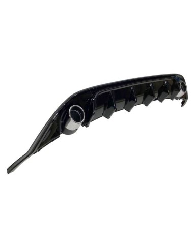 Difusor Trasero Volkswagen Golf 7 Look TCR Negro Brillante