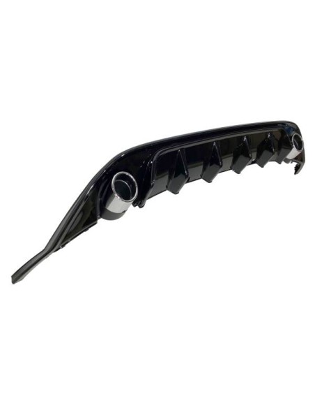 Difusor Trasero Volkswagen Golf 7 Look TCR Negro Brillante