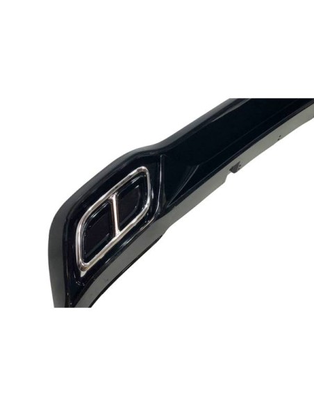 Difusor Trasero Volkswagen Golf 8 2019-2023 Negro brillante Look RLine