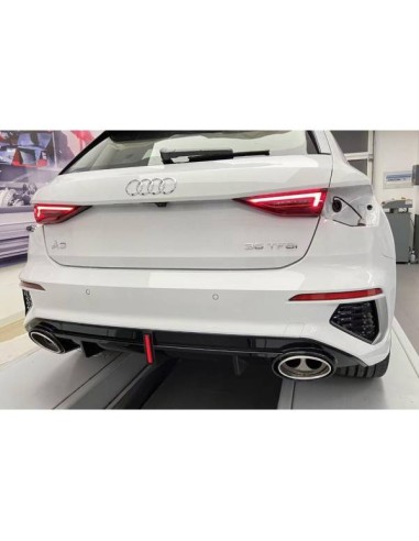 Difusor Trasero Audi A3 Sportback 2021+ SLine Look RS3 ABS