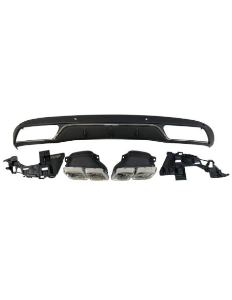 Difusor Trasero Mercedes W205 2014-2018 4P / SW Look C63 ABS