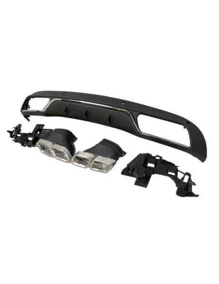 Difusor Trasero Mercedes W205 2014-2018 4P / SW Look C63 ABS