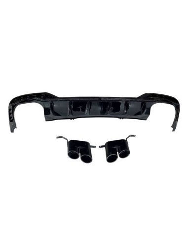 Difusor Trasero Audi A4 2020+ Look RS4 Black