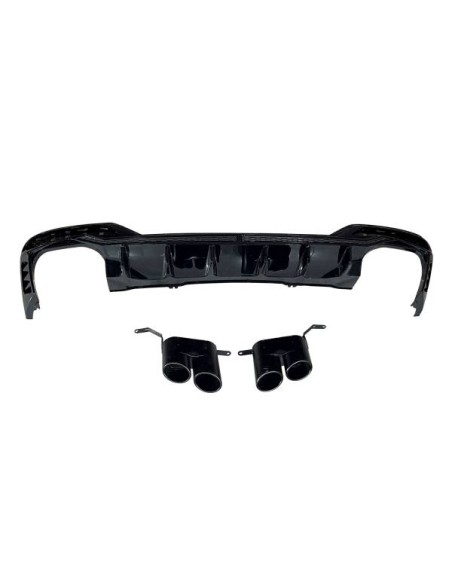 Difusor Trasero Audi A4 2020+ Look RS4 Black