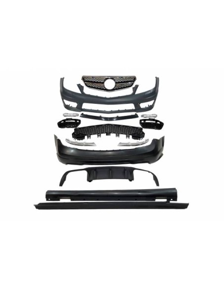 Kit De Carrocería Mercedes W204 4P 2007-2013 look AMG C63 Parrilla