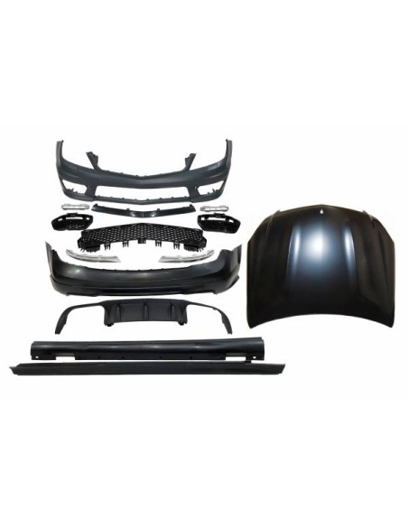 Kit De Carrocería Mercedes W204 2007-2013 Look AMG Capó