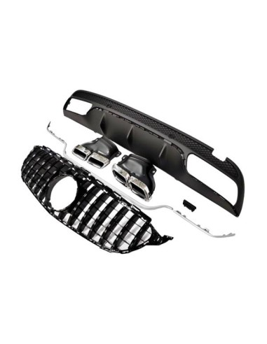 Kit De Carrocería Mercedes W205 2014-2018 4P / SW Look AMG C63