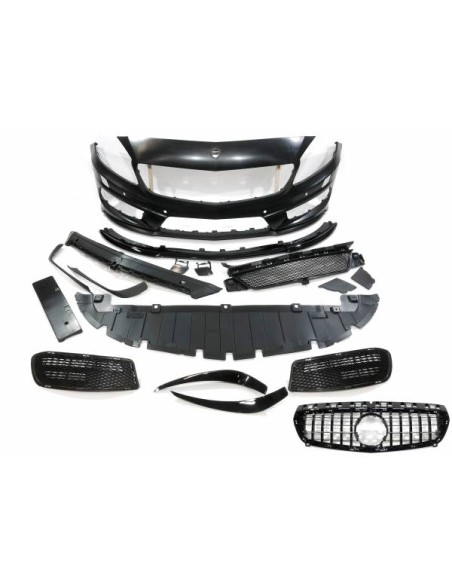 Paragolpes Delantero Mercedes W176 2012-2015 A45 Look AMG Parrilla Con Sensores