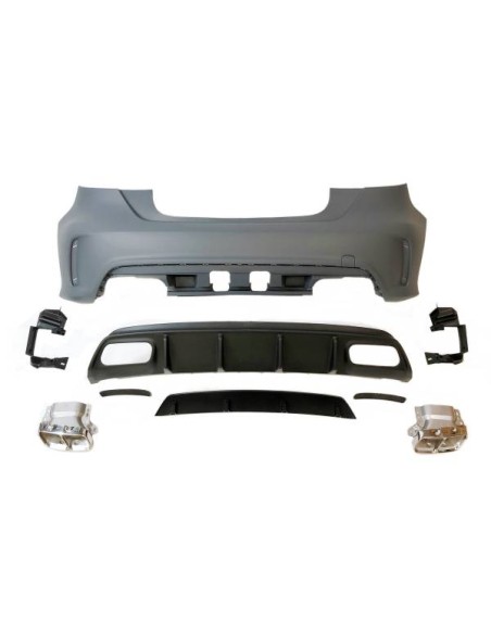 Paragolpes Trasero Mercedes W176 2012-2018 A45 Look AMG Sensores