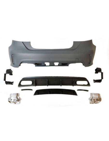Paragolpes Trasero Mercedes W176 2012-2018 A45 Look AMG Sensores