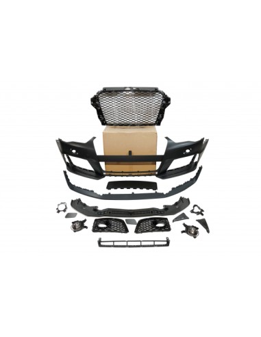 Paragolpes Delantero Audi A3 V8 13-15 Sportback / 3 Puertas  Look RS3 II Antinieblas