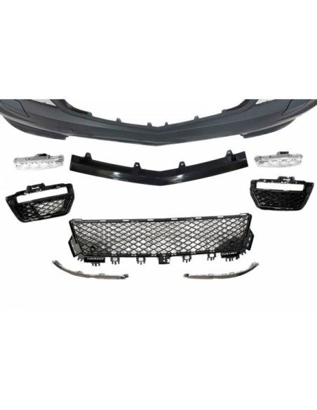 Paragolpes Delantero Mercedes W204 Coupe / 4 Puertas 2007-2013 look AMG C63 Sensores