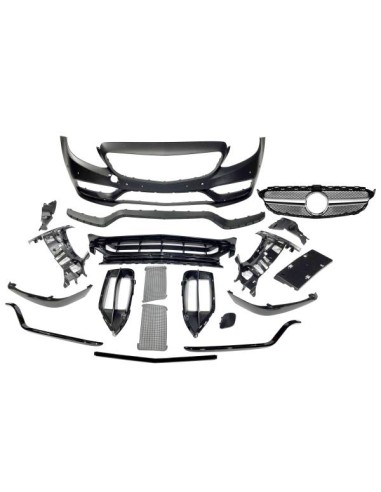 Paragolpes Delantero Mercedes W205 2014-2018 Coupe / 4P / SW look AMG C63