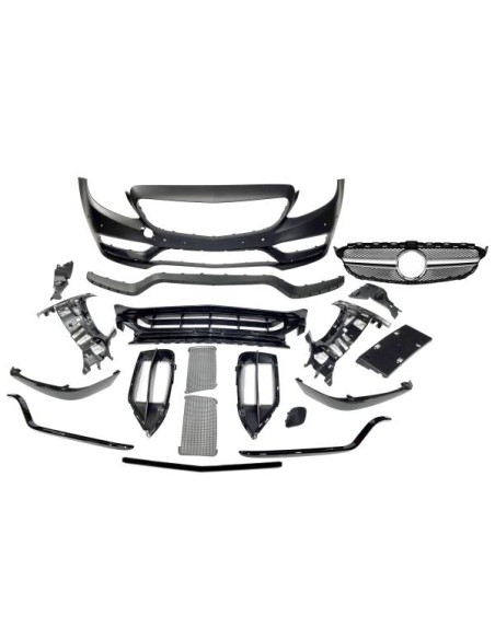 Paragolpes Delantero Mercedes W205 2014-2018 Coupe / 4P / SW look AMG C63