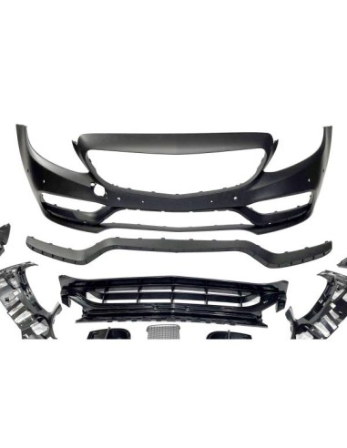 Paragolpes Delantero Mercedes W205 2014-2018 Coupe / 4P / SW look AMG C63