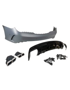 Paragolpes Trasero Mercedes W117 2013-2018 LCI 4P / SW Look AMG A45 2
