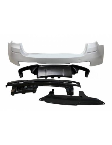 Paragolpes Trasero BMW F11 10-16 Look M Performance Doble Salida ABS