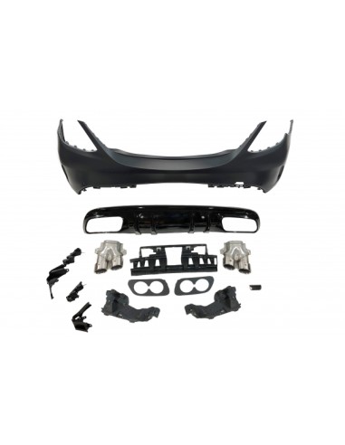 Paragolpes Trasero Mercedes W205 2014-2018 4P Look C43 Colas escape