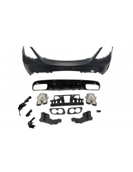 Paragolpes Trasero Mercedes W205 2014-2018 4P Look C43 Colas escape