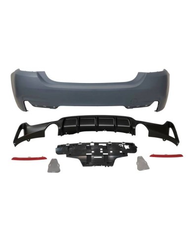Paragolpes Trasero BMW F32 / F33 / F36 Look M Performance 2 Salidas simples