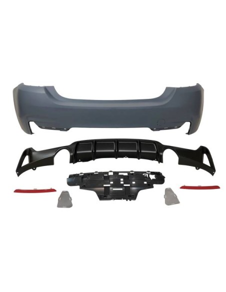 Paragolpes Trasero BMW F32 / F33 / F36 Look M Performance 2 Salidas simples