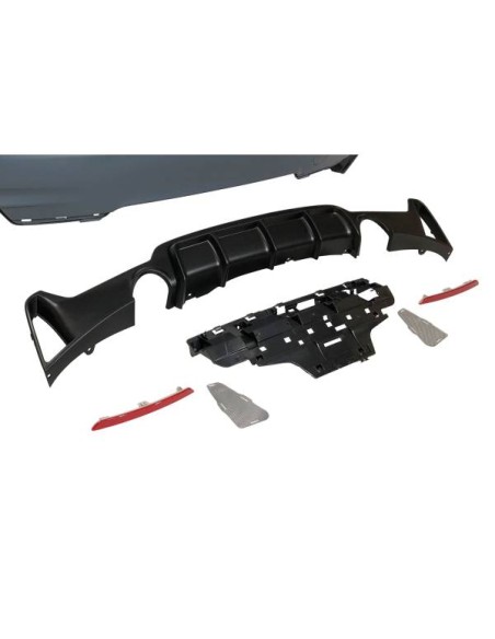 Paragolpes Trasero BMW F32 / F33 / F36 Look M Performance 2 Salidas simples