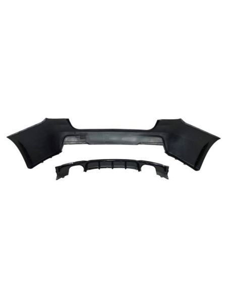 Paragolpes Trasero BMW F31 Look M Performance 2 Salidas doble Brillante Negro