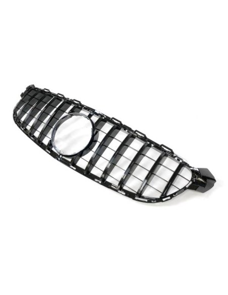 Parrilla Mercedes W205 C63 Look GT Negro Brillante