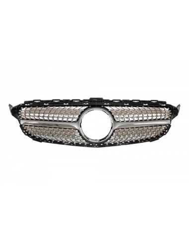 Parrilla Mercedes W205 2014-2018 Look Diamond Chromed
