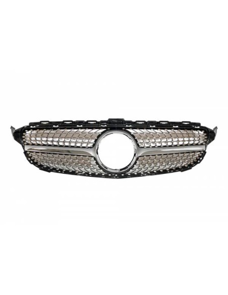 Parrilla Mercedes W205 2014-2018 Look Diamond Chromed