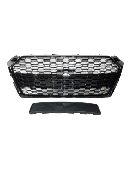 Parrilla Audi A5 18-20 Look RS5 Negro brillante Cámara