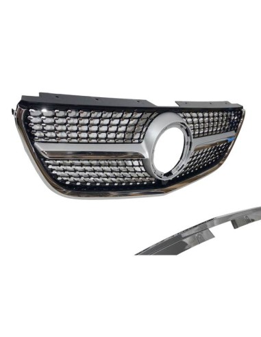 Parrilla Mercedes Vito W447 2022+ Look Diamond