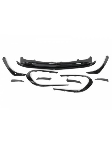 Spoiler Delantero Mercedes W117 Facelift 2017+ Look AMG A45 Negro Brillante