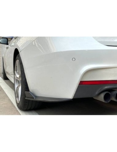 Punteras traseras BMW F30 2013-2019 Look M-Tech Negro Brillo