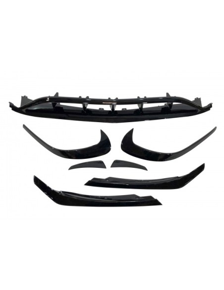 Spoiler Delantero Audi A7 look S-Line Negro brillante