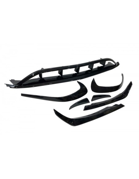 Spoiler Delantero Audi A7 look S-Line Negro brillante