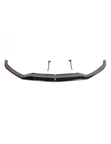 Spoiler Delantero Volkswagen Golf 7 Look R / RLine Negro Brillante