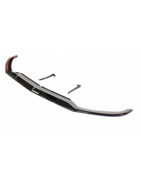 Spoiler Delantero Volkswagen Golf 7 Look R / RLine Negro Brillante