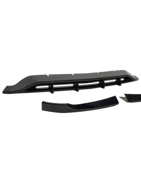 Spoiler Delantero Volkswagen Golf 7 / 7.5 GTI Look TCR Negro Brillante