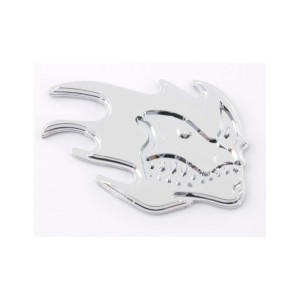 Adhesivo cromado 3D motivo...